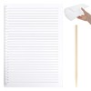 Plastic Straight Line Stencil Template (1pcs+1 Wooden Stripe)