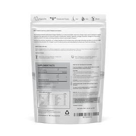 The Intelligent Health Péptidos de colágeno hidrolizados en polvo, alimentados con pasto, ricos en proteínas, sin sabor, sin gluten, aptos para dietas paleo y cetogénicas, 20 g por porción (450 g) F