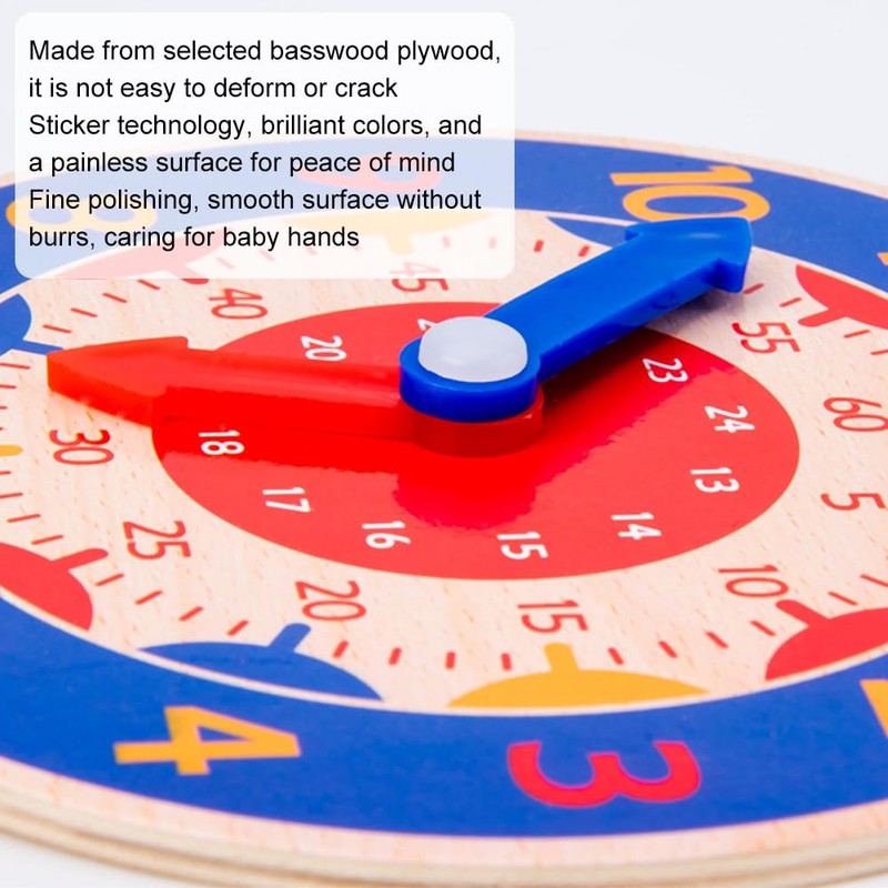 KARELLS Learning Clock for Students, Children's Educational Game Clock, Learning