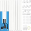 Cord Cover Raceway Kit - 157" Paintable Cable Concealer, Wire