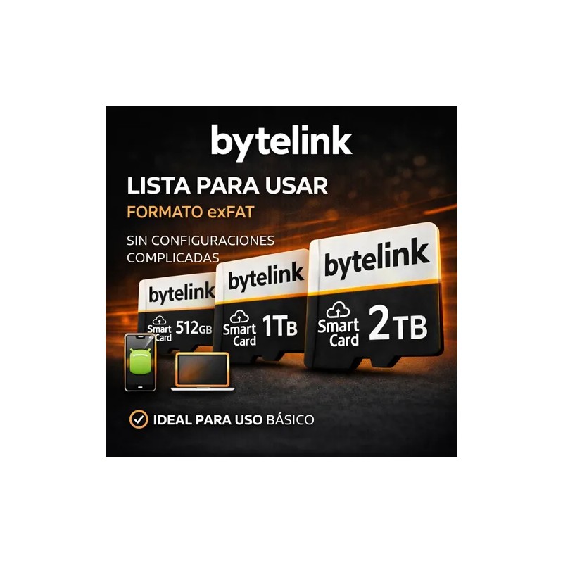Microsd 1tb Bytelink Smart Card Mas Espacio Para Celular