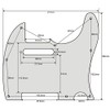 Guitar Anatomy Telecaster Scratchplate Pickguard to fit Fender USA/MEX -