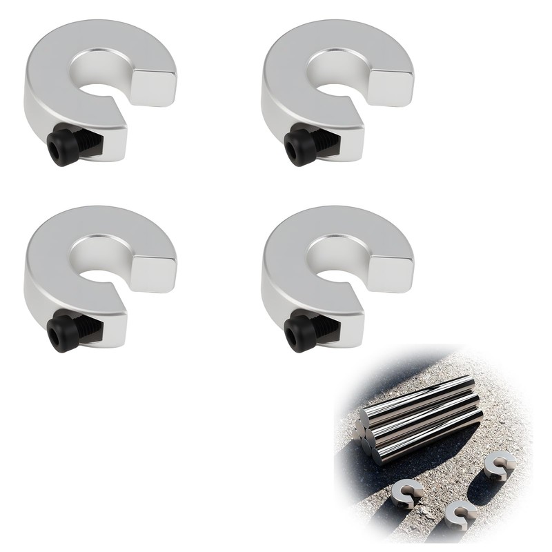4 binari lineari SBR12, anello di bloccaggio lineare per SBR12,