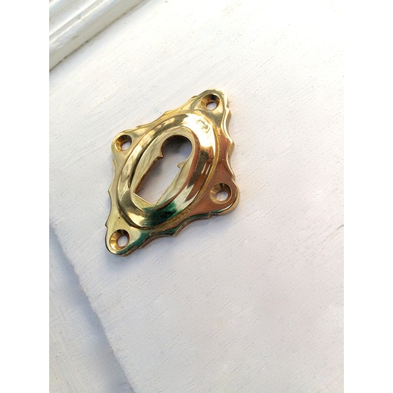 Antikas Door Handle Pair Polished Brass with Rosettes Nostalgia for