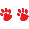 Paw Print Temporary Tattoos / 20 Double Paw Prints/Great for