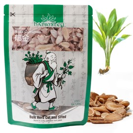 Hapsmiley Dried Turmeric Slices (Yu Jin) - 3.5 oz (100g) - Premium Quality for Tea Brewing & Culinary Use
