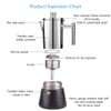 Easyworkz Diego Stovetop Espresso Maker Stainless Steel Italian Coffee Machine