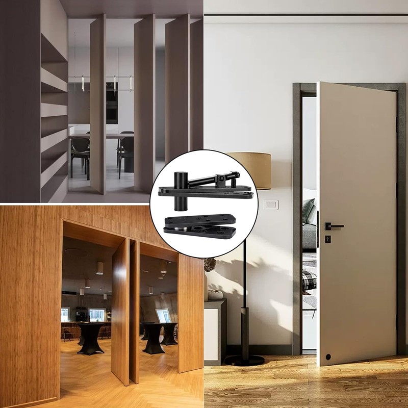 2PCS Hidden Door Hinge, Stainless Steel Hidden Hinges 573LB Load-Bearing