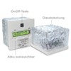 Eaxus® LED Solar Light Solar Cube - Ice Cubes as