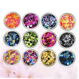Healvian 2sets Mixed Manicure Pieces Round Shining Stones Store Nail Decorations Material Easy to Apply Styles