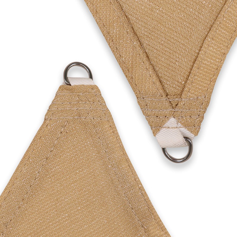 ShadeMart 14' x 15' x 20.5' Sand Beige Sun Shade