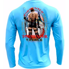 Tormenter Key Largo SPF-50, Snag Resistant Performance Shirt (Tormenter Girl Blue-XL)