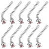 MAQUITA 10pcs TR545D Truck Tire Valve Stems - 60 Degree