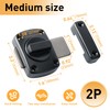 Alise Gate Latch Slide Bolt Latches Lock,Safety Double Sided Rotate