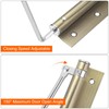 sourcing map 2 Pcs 195mm/7.68" Spring Door Closer, Stainless Steel