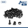20-Pack of Black M6 Cage Nuts & Screws for Rack