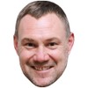 David Gray (Smile) Celebrity Mask, Flat Card Face, Fancy Dress