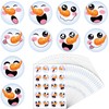 1000 Pieces Happy Snowman Stickers Christmas Stickers Snowman Roll Circle