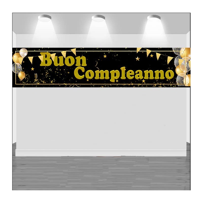 Decorazioni di buon compleanno, striscioni di buon compleanno, striscioni di