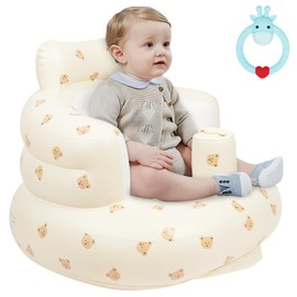 AYESY Baby Inflatable Seat, Inflatable Baby Chair for Babies 3 Months and Up Built in Air Pump Infant Back Support Sofa Toddler Chair for Sitting Up, Quick Inflate