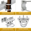 Parasol Holder Made of Stainless Steel for Balcony Railing Round