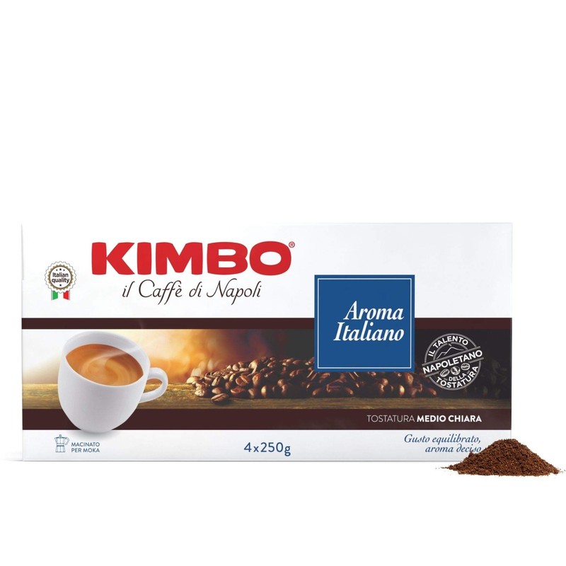 AZIMUTHSHOP KIMBO AROMA ITALIANO COFFEE 4x250 GR 072583