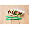 Harfield Polycarbonate Plastic Cutlery Set Black 20cm (x4 Sets) Reusable