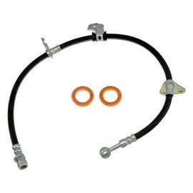KarParts360 For Acura Integra 1994-2001 Brake Hose | Stamped Steel Bracket | With Bracket | Black | Flexible Hose Type | Treated Steel End 1 Fitting Material | Banjo End 1 Fitting Type | 01465-SR3-N02