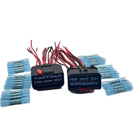 Door Harness Connector Wiring Pigtail 5013961AA (2 Sets) Compatible with Jeep Grand Cherokee WJ Wrangler Commander Liberty LJQ