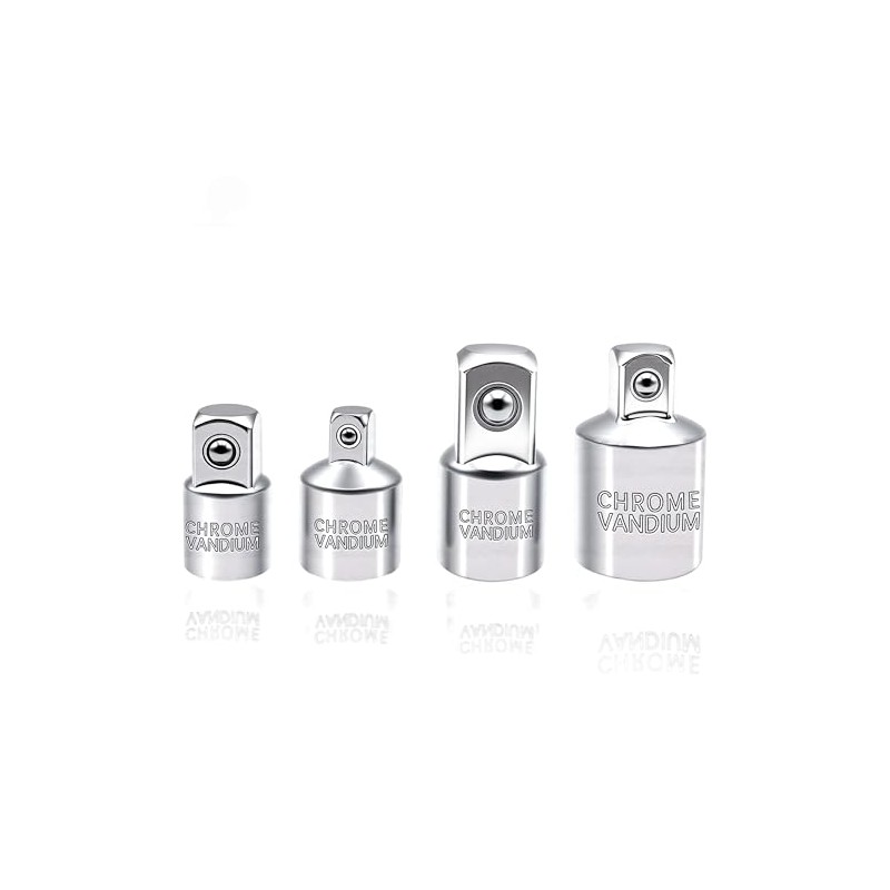 Dianrui 4 PCS Socket Adapter Set, 3/8 to 1/2 Socket