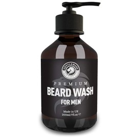 Gentlemans Face Care Club Beard Shampoo - Vegan Friendly Beard Wash & Conditioner For Men - Gently Nourish + Boost Growth With 200ml Organic Beard Softener For Men