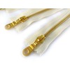 YKK Golden Brass Metal Zippers in Vanilla/Cream/Offwhite with Donut Pull