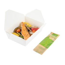 Restaurantware-Basic Nature 6.25 x 2.7 x 1.2 Inch Cutlery Set, 250 Disposable Utensil Packs - With Napkin And Salt/Pepper Packets, Black Plastic Flatware Kits, Individually Wrapped