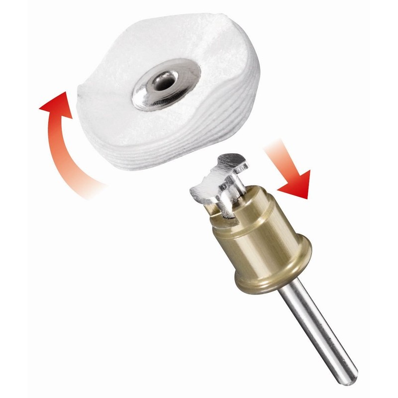 Dremel 423S EZ SpeedClic Polishing Cloth Wheel for Steel, Aluminium,