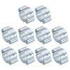 PATIKIL 10 Pack 7-9mm Double Ear Hose Clamp, Galvanized Steel