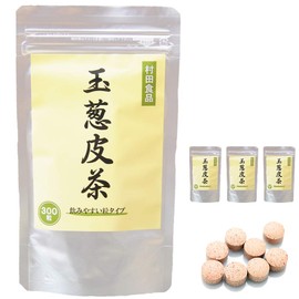 Onion Skin Tea Supplement, 300 Tablets x 3 Bags Set, Murata Foods Onion Skin Tea Supplement