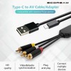 ECDREAM USB C to RCA Cable Adapter, 6Ft Type-C to