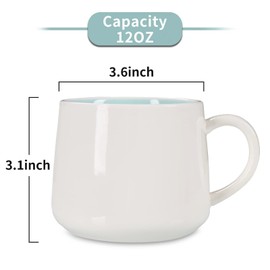 Szoyeay Cat Ceramic Cup Hidden 3D Animal Inside Mug,12 oz Cute Cartoon Handmade Figurine Mugs,Christmas Birthday Surprise for Friends Family or Kids (Cat)