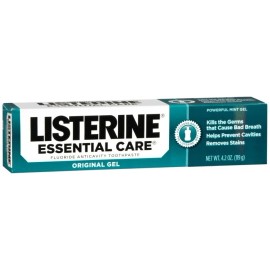 Listerine Essential Care Anticavity Toothpaste Original Gel Powerful Mint 4.2oz