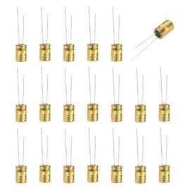 MECCANIXITY 33uF 100V Non-Polarized Electrolytic Capacitor, 8mm x 12mm Aluminum Audio Capacitors for DIY Projects Audio Tweeter Frequency Divider Pack of 20