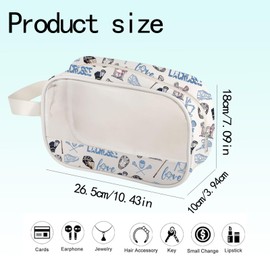 UJIMS Lacrosse Lover Gifts Lacrosse Coach Player Travel Toiletry Cosmetic Bags Lacrosses Inspirational Gifts (LacrosseMbag)