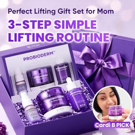 BIOHEAL BOH Probioderm 3D Lifting Skincare Set | Crema hidratante facial antienvejecimiento de noche, ampolla y suero facial en spray | Kit de cuidado