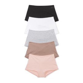 Victoria's Secret PINK Cotton Boyshort Panty Pack, Panties for Women, Cotton Underwear for Women, Cotton Panties, Boyshort Underwear, Assorted (XS)