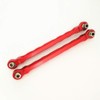 2pcs Aluminum Front Steering Link Toe Links 89mm Red for