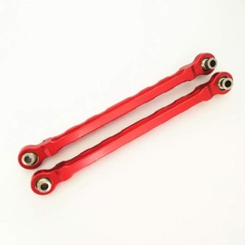 2pcs Aluminum Front Steering Link Toe Links 89mm Red for Traxxas 1/10 MAXX 8948