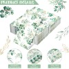 100 Pcs Eucalyptus Napkins 3 Ply Disposable Eucalyptus Leaf Paper