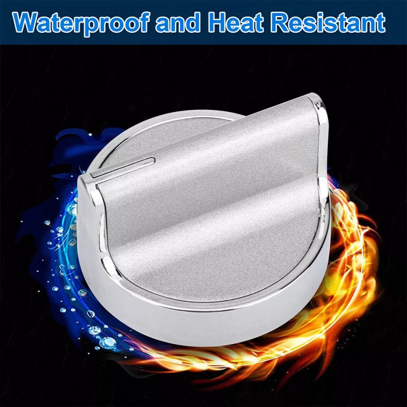 W10594481 5 Pcs W10594481 Stove Knobs Replacements Stainless Steel for