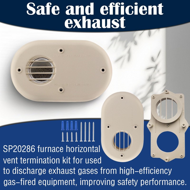 SP20286 Water Heater & Furnace Horizontal Vent Termination Kit Compatible