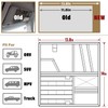 WYNEX Car Sun Visor Organizer with Double-Sided Folding MOLLE Panel,