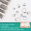 Dianrui 55PCS Hose Clamp Assortment Kit 1/4"–1-1/8" Hose Clamps Stainless